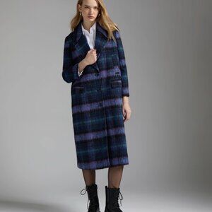 NVLT Long Plaid Coat NEW WITH TAGS Size Small